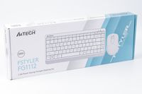 Комплект бездротовий Fstyler клавіатура+миша, білий, USB