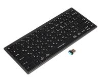 Клавіатура бездротова з ножичним перемикачем Fstyler, Bluetooth / 2.4 ГГц, з акумулятором, сірий