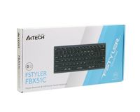 Клавіатура бездротова з ножичним перемикачем Fstyler, Bluetooth / 2.4 ГГц, з акумулятором, сірий