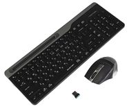 Комплект бездротовий Fstyler клавіатура+миша (FB35C+FBK25), Smoky Grey, USB