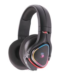 Ігрові бездротові навушники з мікрофоном, RGB, Bluetooth + 2.4GHz + 3.5 jack