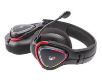 Ігрові бездротові навушники з мікрофоном, RGB, Bluetooth + 2.4GHz + 3.5 jack