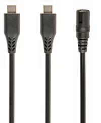 Мережевий зарядний пристрій для ноутбука/планшета/телефона + кабель та перехідник