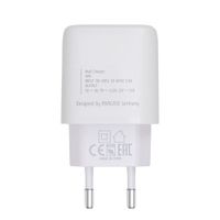 Мережевий зарядний пристрій, 1 USB Type-C, PD 20 Вт, кабель Type-C, білий
