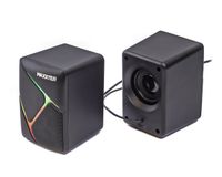 Акустична система, пластиковий корпус, 6 Вт, USB живлення, RGB підсвічування, чорний