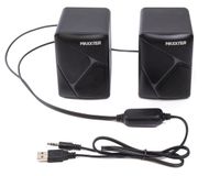 Акустична система, пластиковий корпус, 6 Вт, USB живлення, RGB підсвічування, чорний