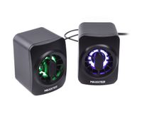 Maxxter
Акустична система, пластиковий корпус, 6 Вт, USB живлення, RGB підсвічування, чорний