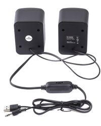 Акустична система, пластиковий корпус, 6 Вт, USB живлення, RGB підсвічування, чорний