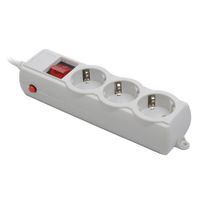 Мережевий фільтр, сiрий, 1,8 м кабель, 3 розетки