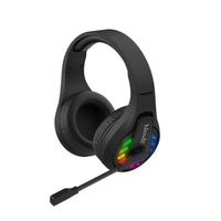 Ігрові навушники з мікрофоном, Neon LED Bluetooth + 2.4GHz + 3.5 jack