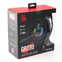 Ігрові навушники з мікрофоном, Neon LED Bluetooth + 2.4GHz + 3.5 jack