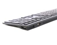 Клавіатура з ножичним перемикачем Fstyler, USB, біле підсвічування