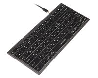 Клавіатура з ножичним перемикачем Fstyler, USB, біле підсвічування