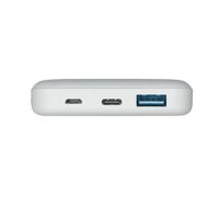 Портативний зарядний пристрій, 10000 mA, QC/PD 18 Вт, бiлий