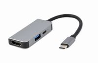 Cablexpert
Док станція USB-C 3-в-1 (USB/HDMI/PD), сірий