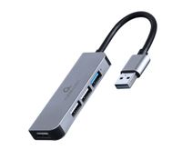 Cablexpert
USB-A на 1 х USB 3.1 Gen1 (5 Gbps), 3 х USB 2.0, метал, сірий