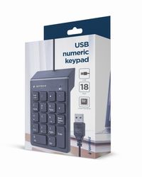 Цифрова USB клавіатура, 18 кнопок, чорний