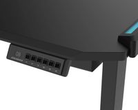 Стіл для геймера, ергономічний дизайн, USB 3.0/Type-C Extension хаб, RGB підсвічування, електричне регулювання висоти