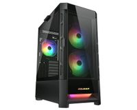 Cougar
Ігровий корпус, 2*140mm ARGB, 1*120mm ARGB вентилятори передвстановлені, ATX/mATX/mini-ITX, скляне вікно