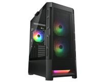 Ігровий корпус, 2*140mm ARGB, 1*120mm ARGB вентилятори передвстановлені, ATX/mATX/mini-ITX, скляне вікно