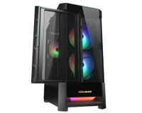 Ігровий корпус, 2*140mm ARGB, 1*120mm ARGB вентилятори передвстановлені, ATX/mATX/mini-ITX, скляне вікно