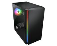 Ігровий корпус, 1*120mm ARGB, вентилятори передвстановлені, Mini ITX / Micro ATX, скляне вікно