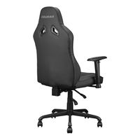 Крісло геймерське, дихаюча екошкіра, сталевий каркас, чорний