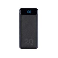 Портативний зарядний пристрій, 20000 mA, QC/PD 20 Вт, чорний