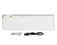 Клавіатура бездротова з ножичним перемикачем Fstyler, Bluetooth / 2.4 ГГц, з акумулятором, білий