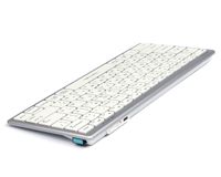 Клавіатура бездротова з ножичним перемикачем Fstyler, Bluetooth / 2.4 ГГц, з акумулятором, білий