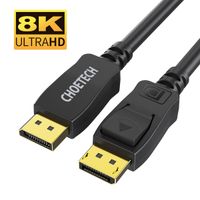 Choetech
Кабель DisplayPort V1.4, 8K 60Hz, 2 м