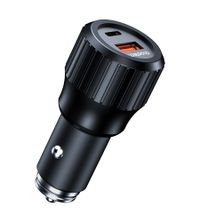 Choetech
Автомобільний зарядний пристрій, USB-A/USB-C, 63Вт, QC3.0/PD/PPS, чорний