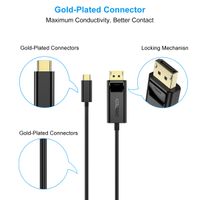 Кабель USB-C на DisplayPort, 8K 60 Гц, 1,8 м