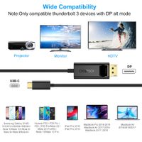 Кабель USB-C на DisplayPort, 8K 60 Гц, 1,8 м