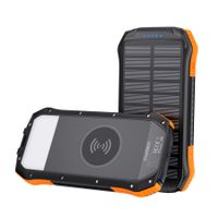 Choetech
Портативний зарядний пристрій, 10000 mAh, 10Вт, сонячна панель, QI, LED лампа