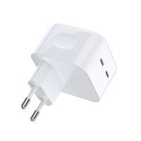Мережевий зарядний пристрій, 2 USB-С, 35 Вт, PD/QC