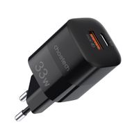 Choetech
Мережевий зарядний пристрій, GaN, USB-A/USB-C, 33Вт, QC3.0/PD/PPS