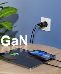 Мережевий зарядний пристрій, GaN, USB-A/USB-C, 33Вт, QC3.0/PD/PPS