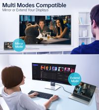 Кабель двонаправлений USB-C на DisplayPort, 8K 30 Гц, 1,8 м