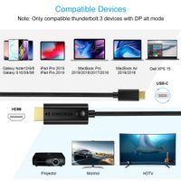 Кабель USB-C на HDMI, 4K 60 Гц, 3 м