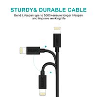 Кабель USB 2.0 А-тато/Lightning , MFI, 1.8 м, преміум, 2.1 А