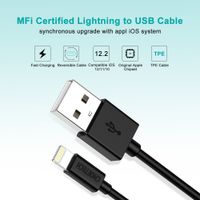 Кабель USB 2.0 А-тато/Lightning , MFI, 1.8 м, преміум, 2.1 А