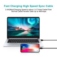 Кабель USB 2.0 А-тато/Lightning , MFI, 1.8 м, преміум, 2.1 А