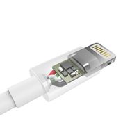 Кабель USB 2.0 А-тато/Lightning , MFI, 1.8 м, преміум, 2.1 А