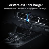 Автомобільний зарядний пристрій, 2 USB-A, 36Вт, QC, чорний
