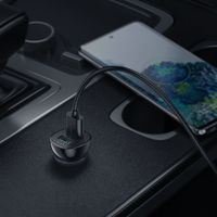 Автомобільний зарядний пристрій, 2 USB-A, 36Вт, QC, чорний