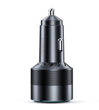 Автомобільний зарядний пристрій, 2 USB-C+USB-A, 130Вт, QC3.0/PD/PPS, чорний
