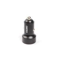 Автомобільний зарядний пристрій, 2 USB-C, 40Вт, PD, чорний