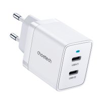 Мережевий зарядний пристрій, 2 USB-C, 40Вт, PD/QC/PPS