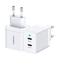 Мережевий зарядний пристрій, 2 USB-C, 40Вт, PD/QC/PPS